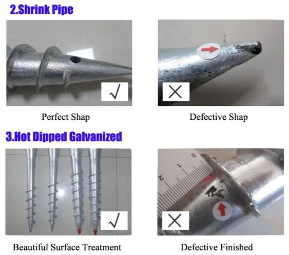 More details of galvanized screw piles More details of galvanized screw piles