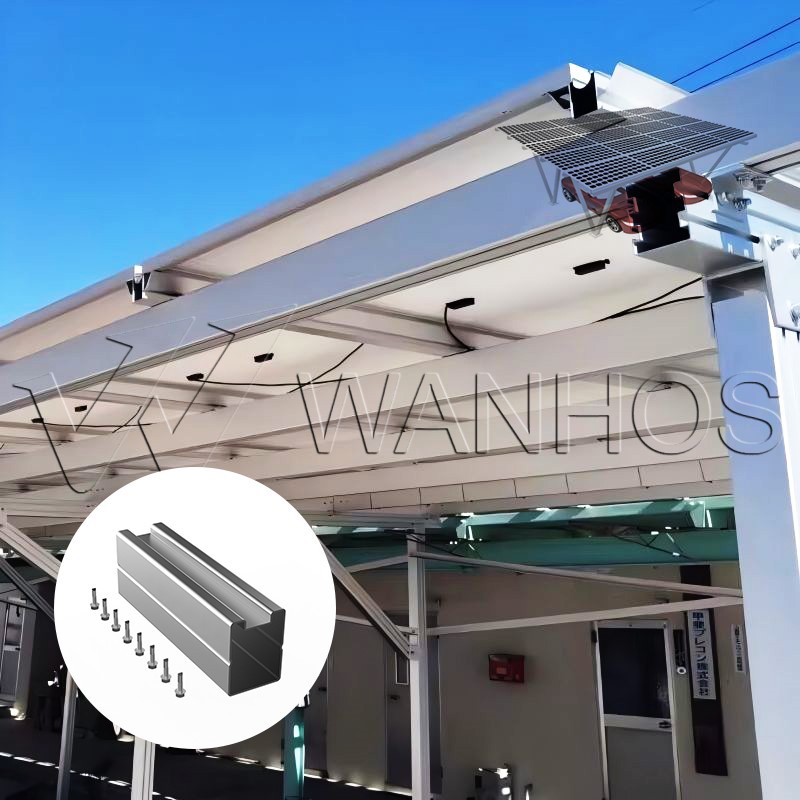 Car Port Pv Real Scene with Main Component Car Port Pv Real Scene with Main Component