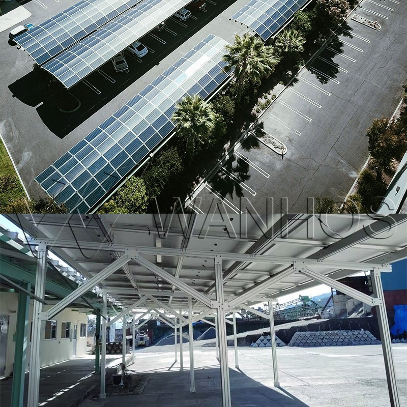 Home Solar Panel Carport Structure Real Installation Case_01 Home Solar Panel Carport Structure Real Installation Case_01