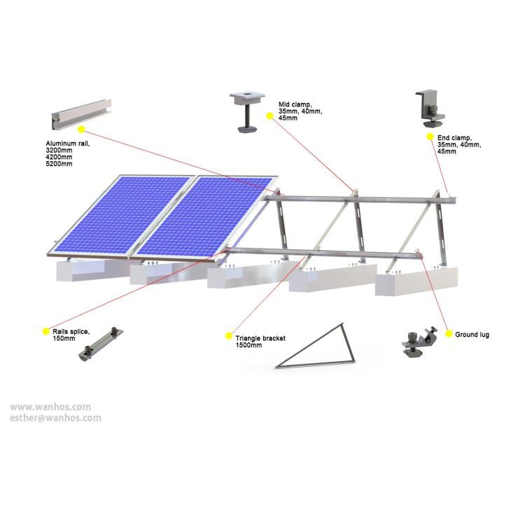 Concrete Roof Home Solar Power System Bracket